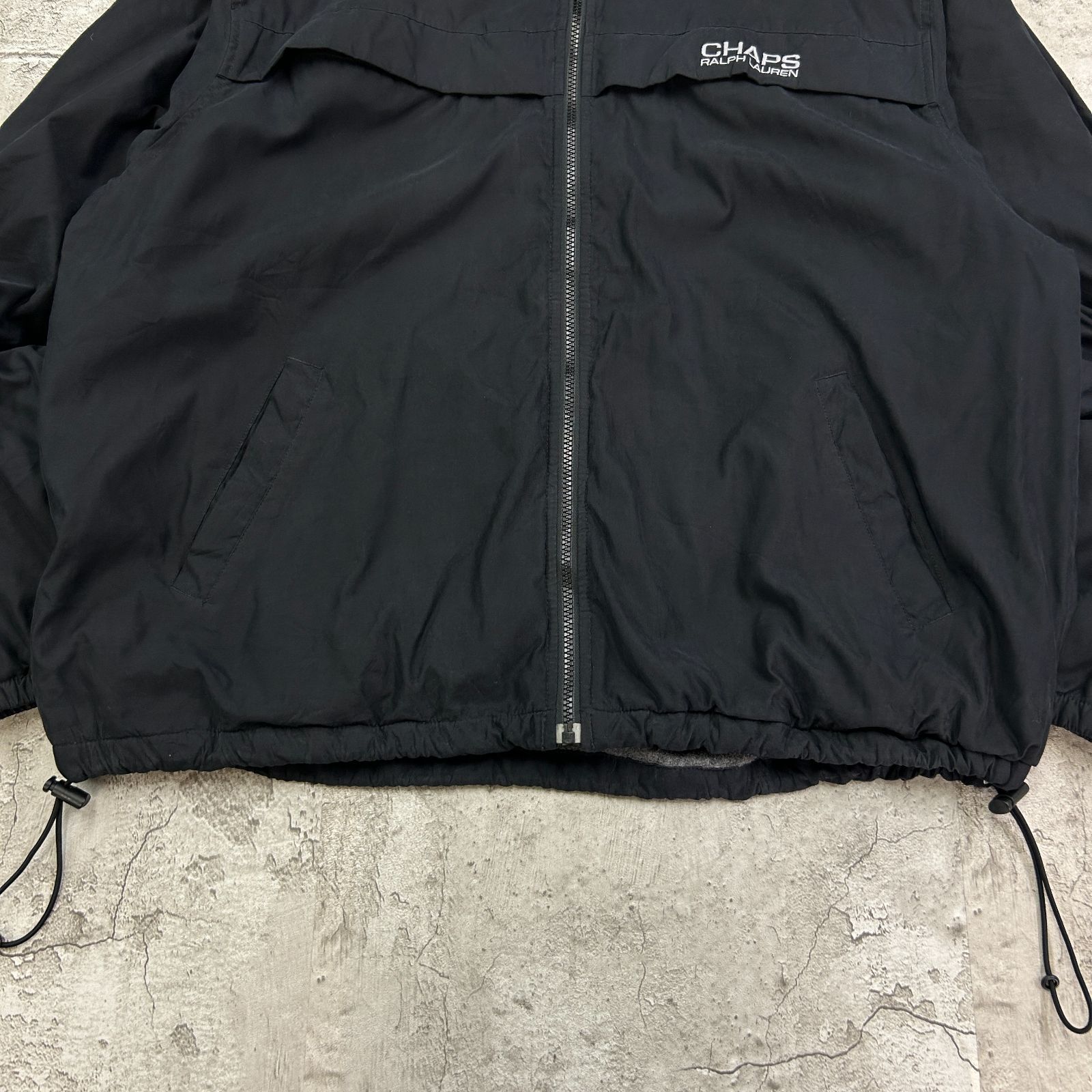 CHAPSラルフローレン古着 ウォームアップジャケット裾ドローコードS78
