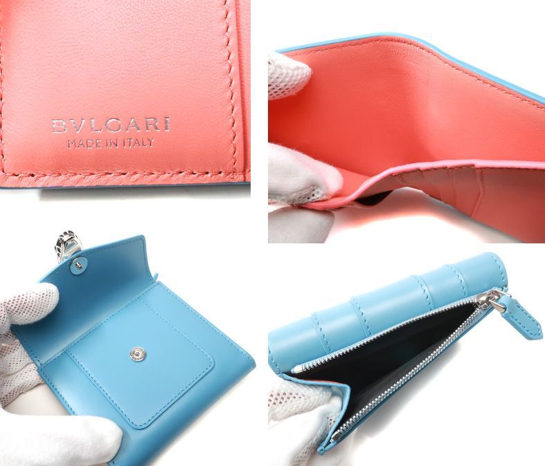 未使用 ブルガリ セルペンティ フォーエバー 三つ折り財布 スネーク