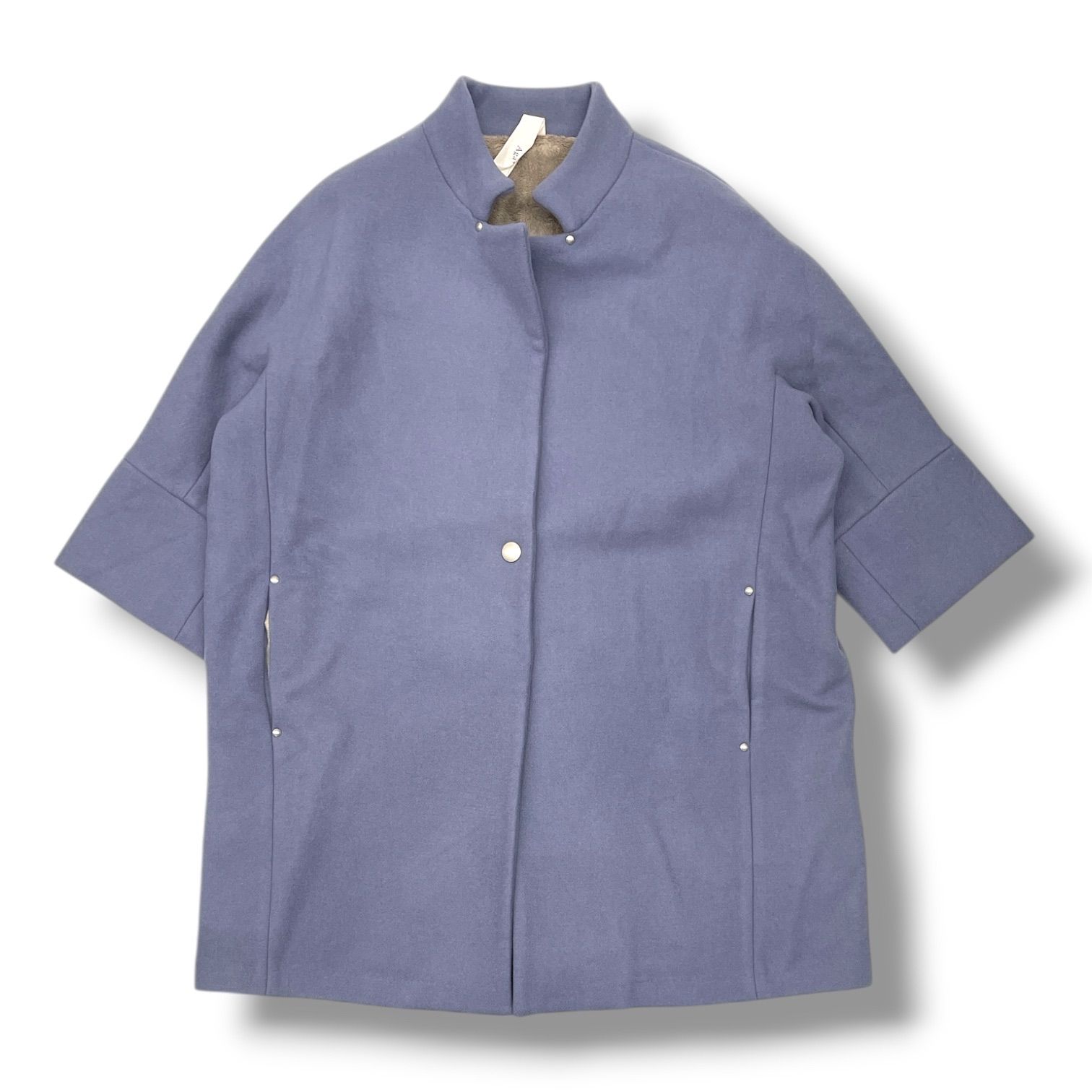 Aga+ アーガ ヤマダヤ ダブルメルトンコクーンコート ロングコート