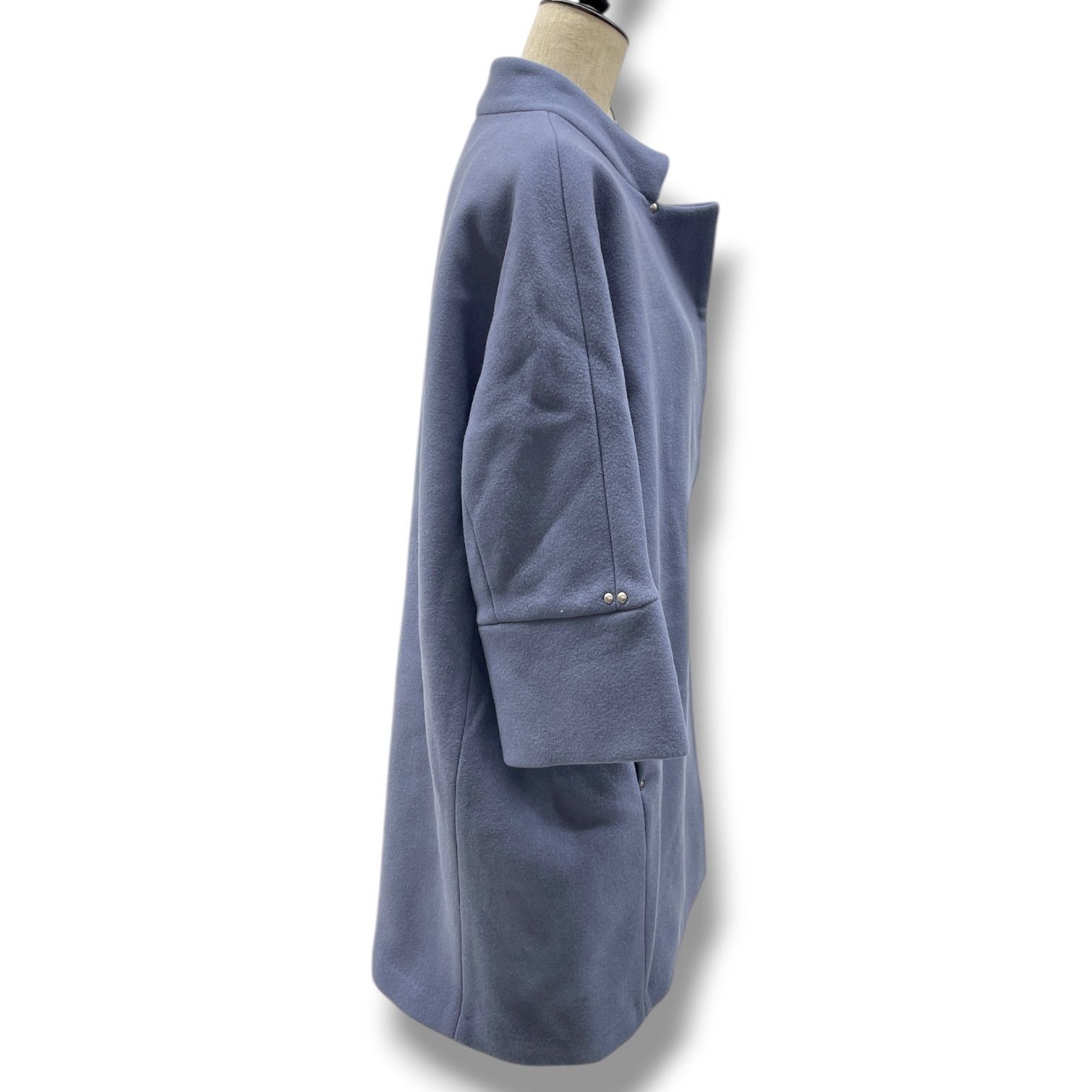 Aga+ アーガ ヤマダヤ ダブルメルトンコクーンコート ロングコート