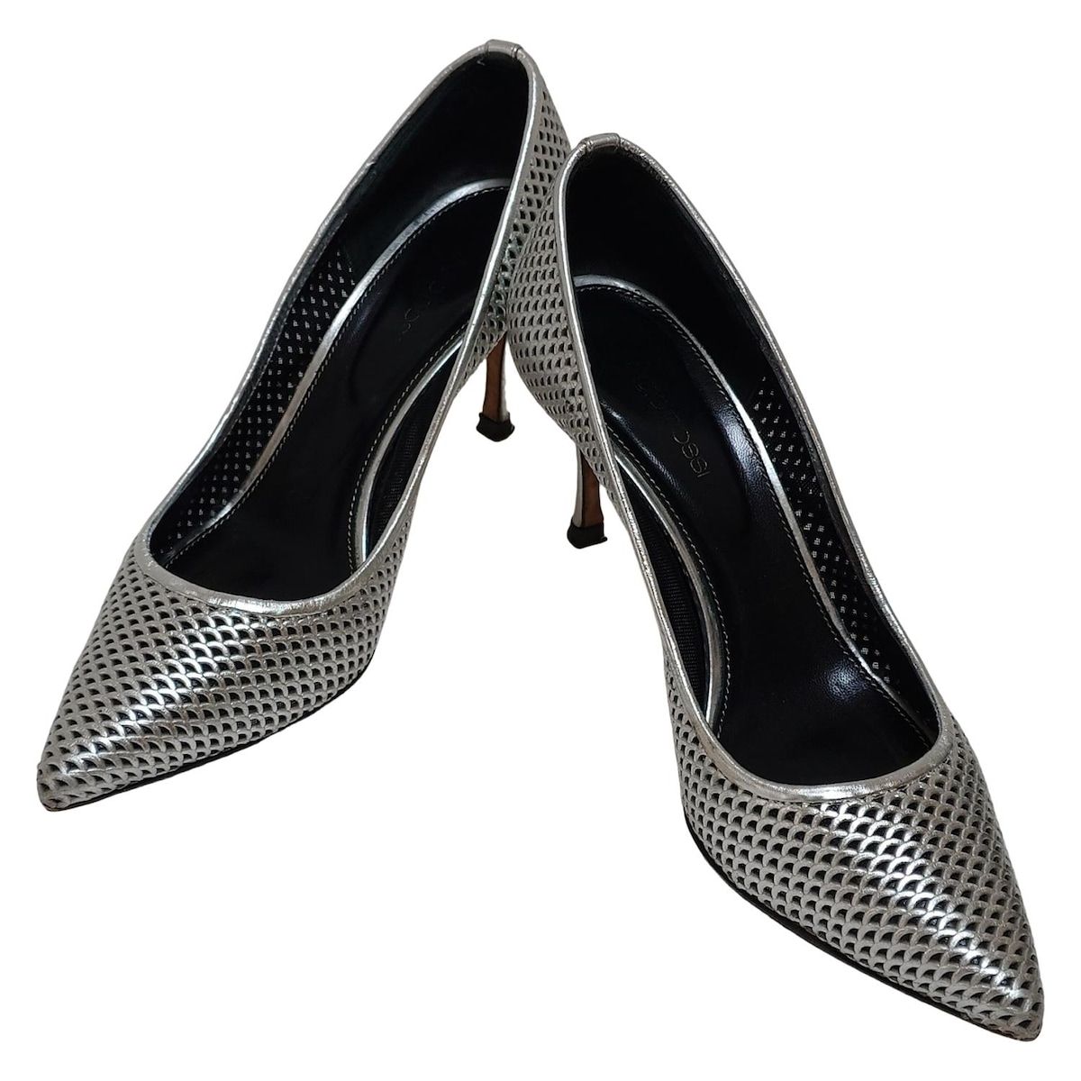 sergio rossi(セルジオロッシ) パンプス 37 レディース - シルバー