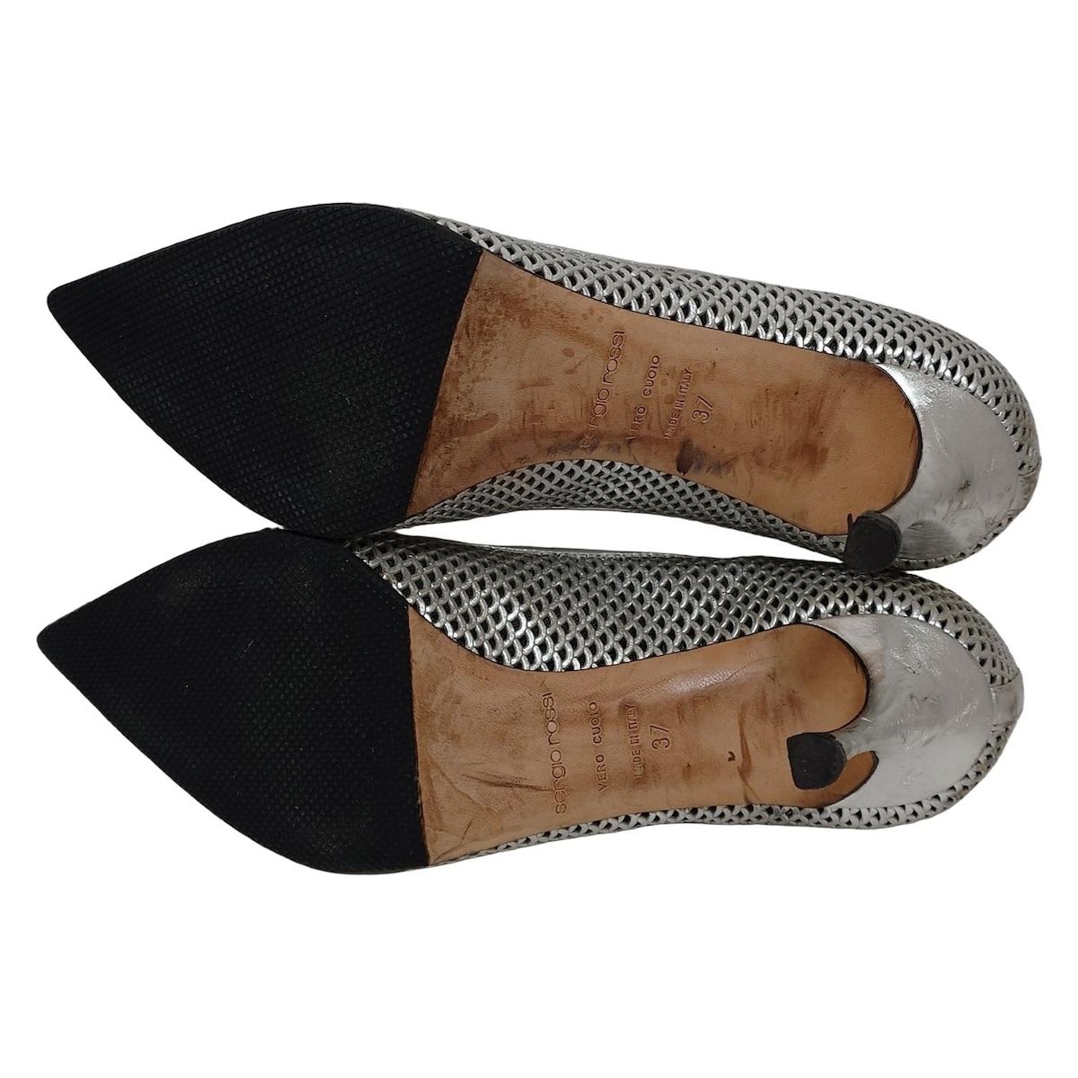 sergio rossi(セルジオロッシ) パンプス 37 レディース - シルバー