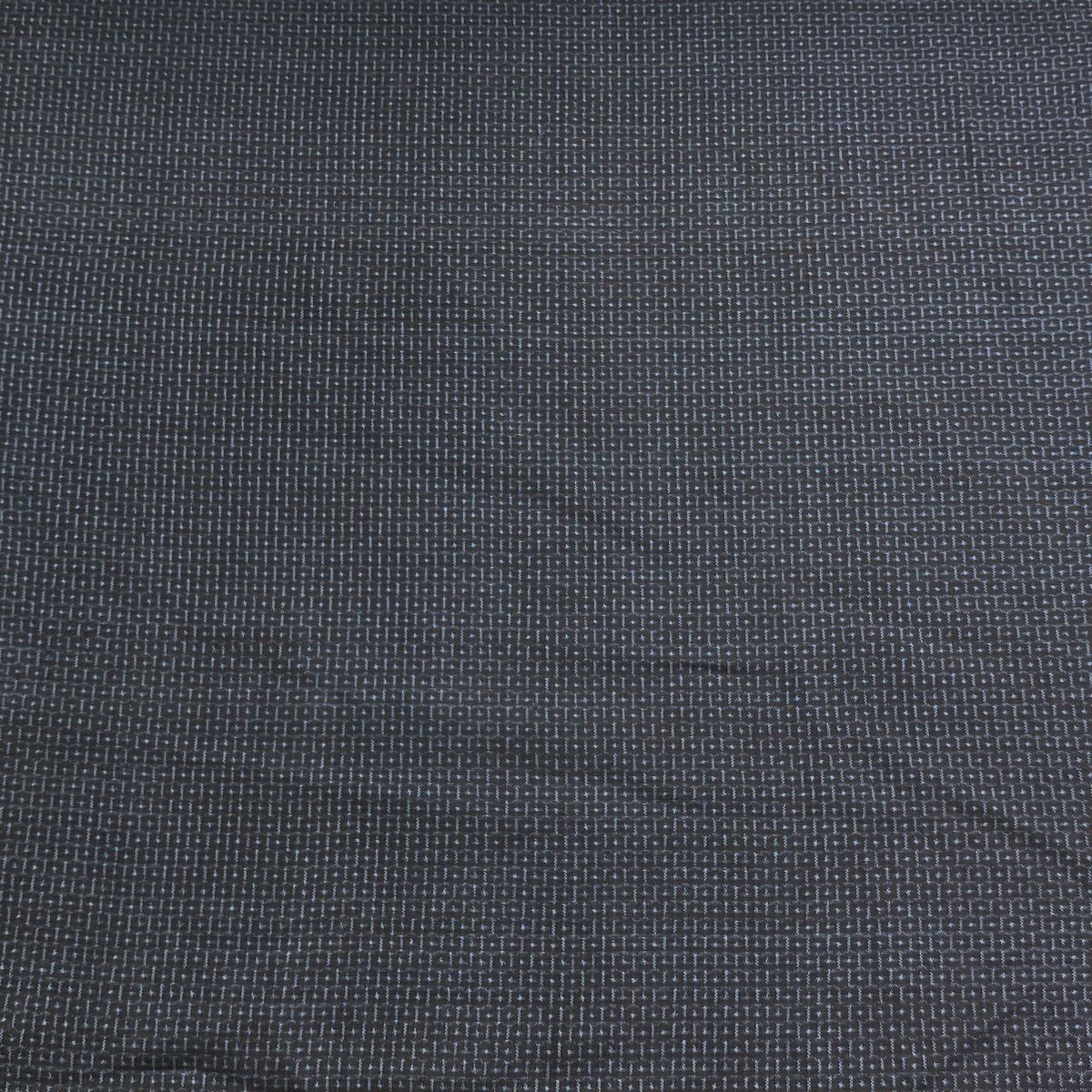 反物 秀品 大島紬 証紙有 亀甲絣 藍色 正絹