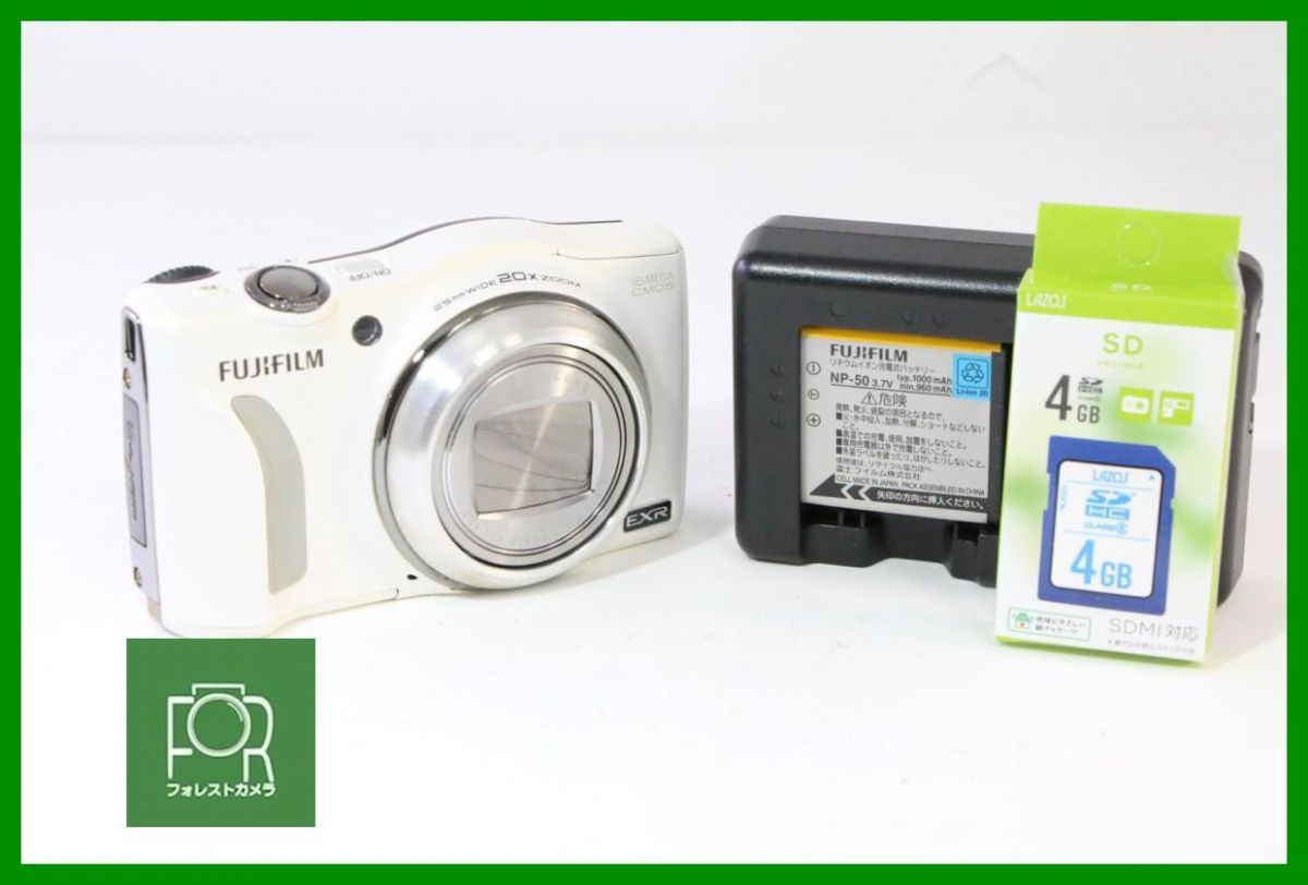 点検済 到着後即使える FUJIFILM FinePix F775 EXR バッテリー チャージャー 4GB SDカード付き 12723