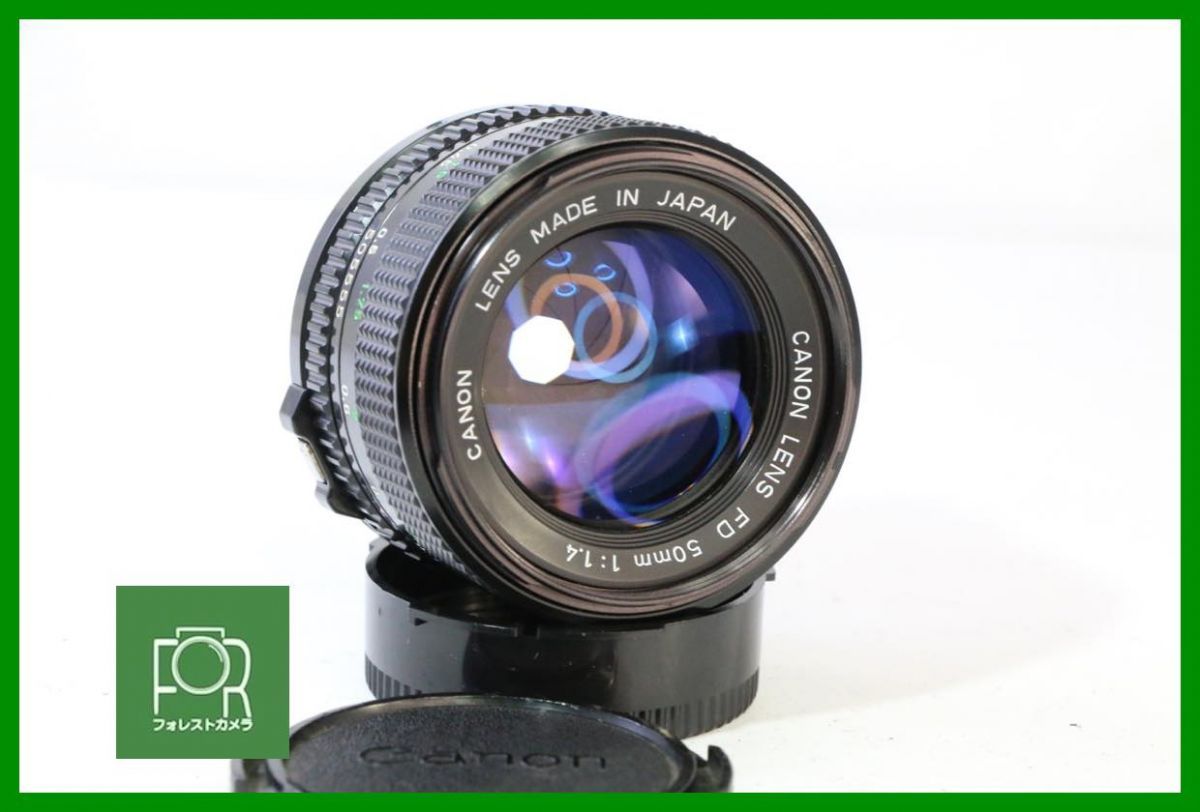 点検済 キヤノン Canon NEW FD 50mm F1.4 前後キャップ付き AB137