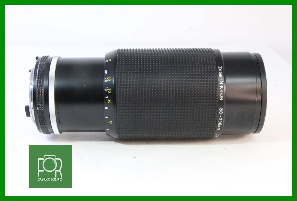点検済 Nikon AI-S Zoom-NIKKOR 80-200mm F4.0 前後キャップ フィルター付き AB930