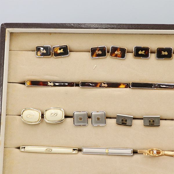 まとめ セリーヌ CELINE カフス タイピンセット ケース yy 4000030801000020