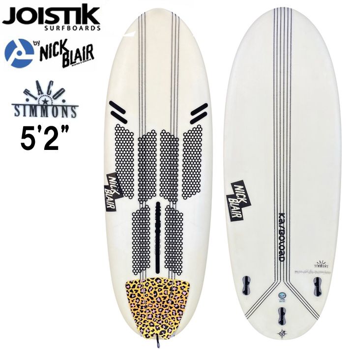 サーフボード 使用状態 A JOISTIK SURFBOARDS ジョイスティックサーフボード Taco Simmons 5’2 Karboloadカーボロード FCS2 3FIN 超名作ミニボード 営業所留め配送