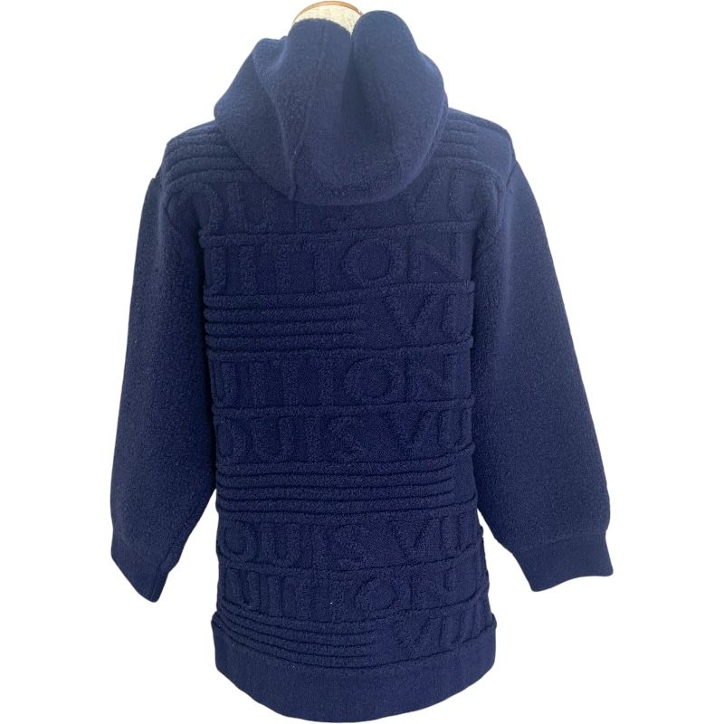 ルイ ヴィトン LOUIS VUITTON ロゴエンボス FJKC 15 ネイビー ウール レディース パーカー