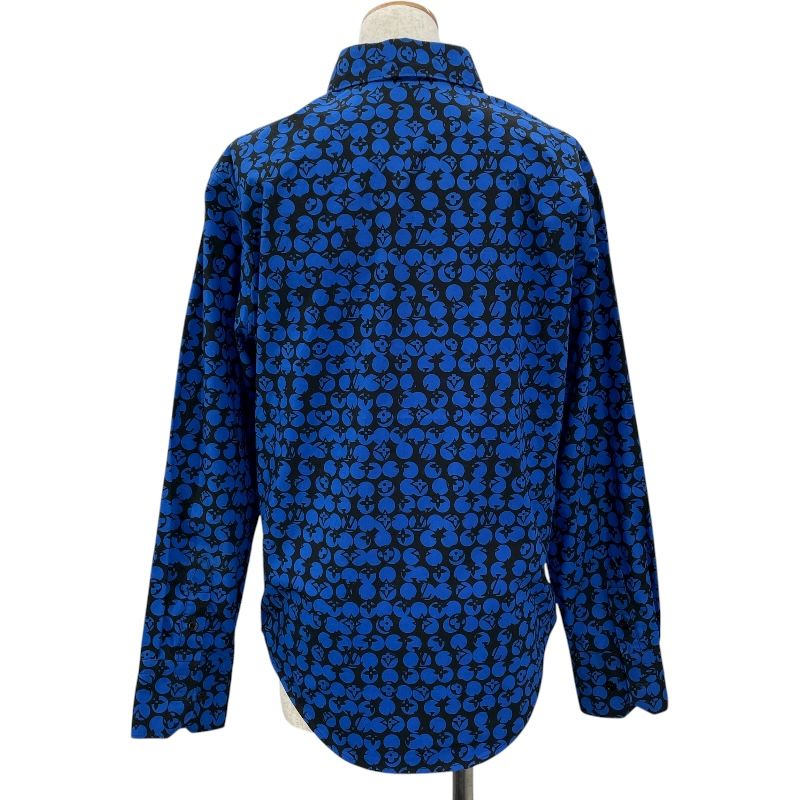 ルイ ヴィトン LOUIS VUITTON パーフォレーテッドモノグラムパターン長袖シャツ HHS20W ブルー コットン レディース 長袖シャツ