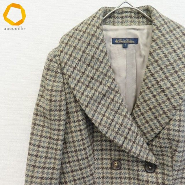 【極美品】 Brooks Brothers テーラードジャケット L ツイード BROOKS BROTHERS ジャケット テーラードジャケット ウールブレンド