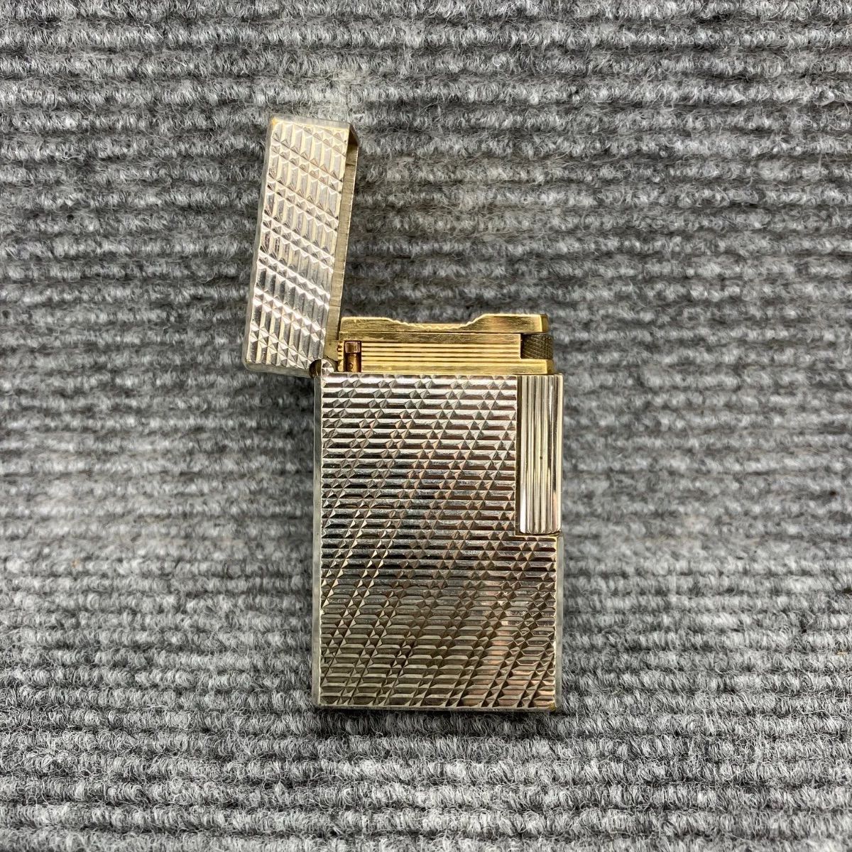 Dupont デュポン ガスライター ライン１ ラージ シルバー 4961