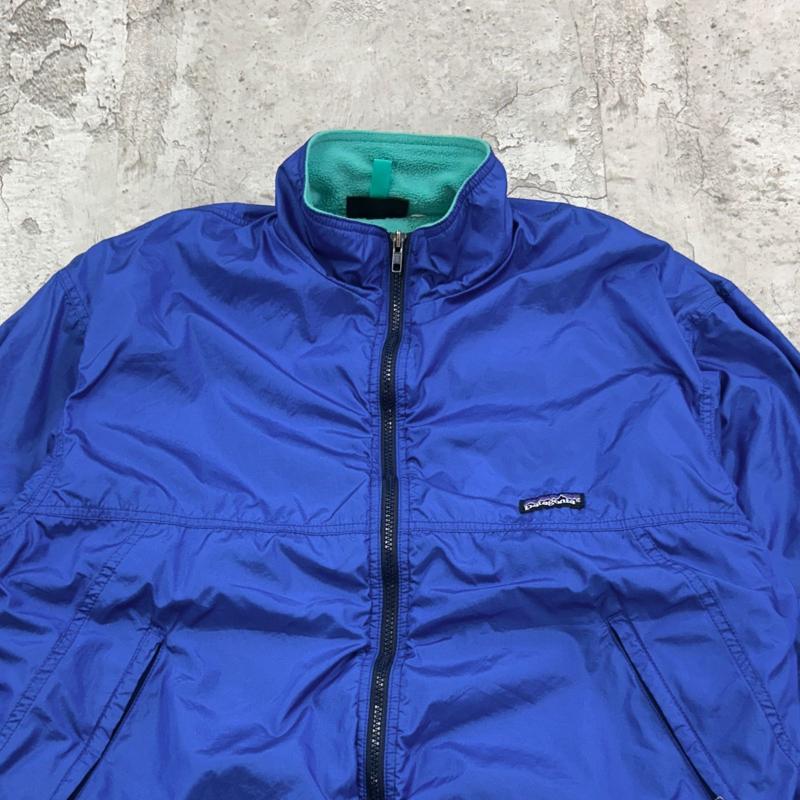 ウォームアップ フリース ナイロン フルジップ パタゴニア シェルドシンチラ 80s〜 USA製 patagonia パタゴニア シェルドシンチラジャケット