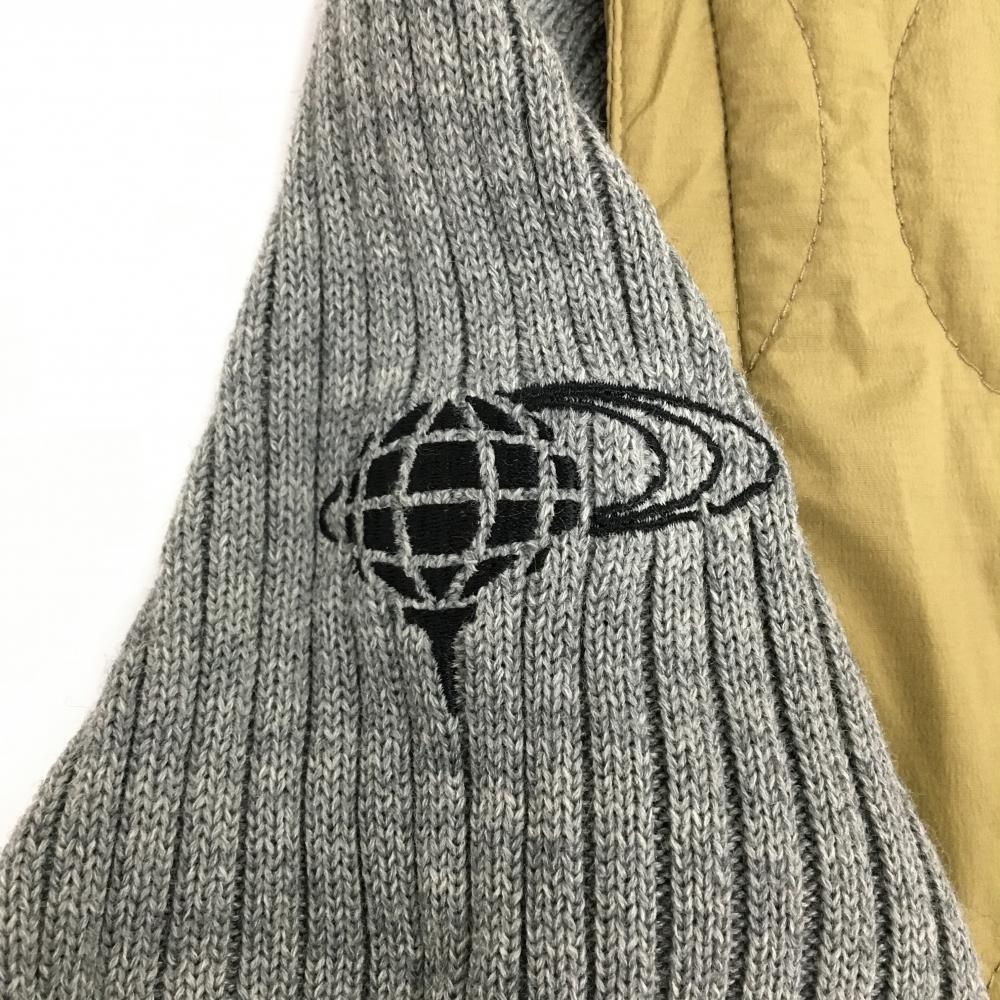 超美品】ビームスゴルフ 2WAY中綿ジャケット カーキブラウン×グレー