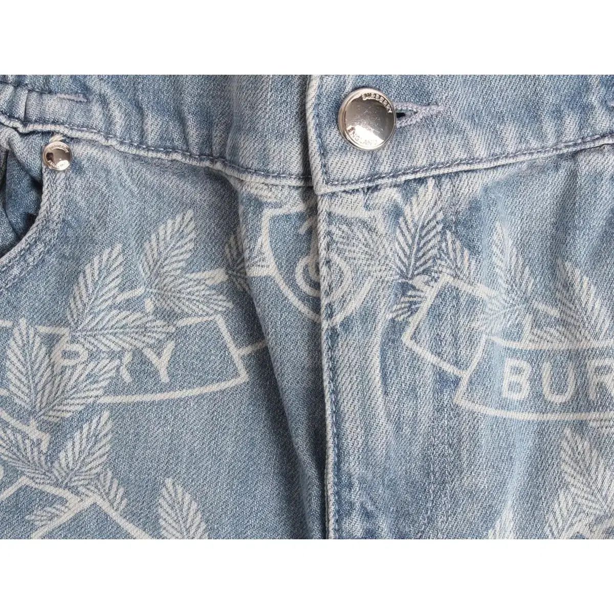  バーバリー キッズ ロゴ デニム ハーフパンツ 14 Y 160 cm ショートパンツ ハーフパンツ パンツ