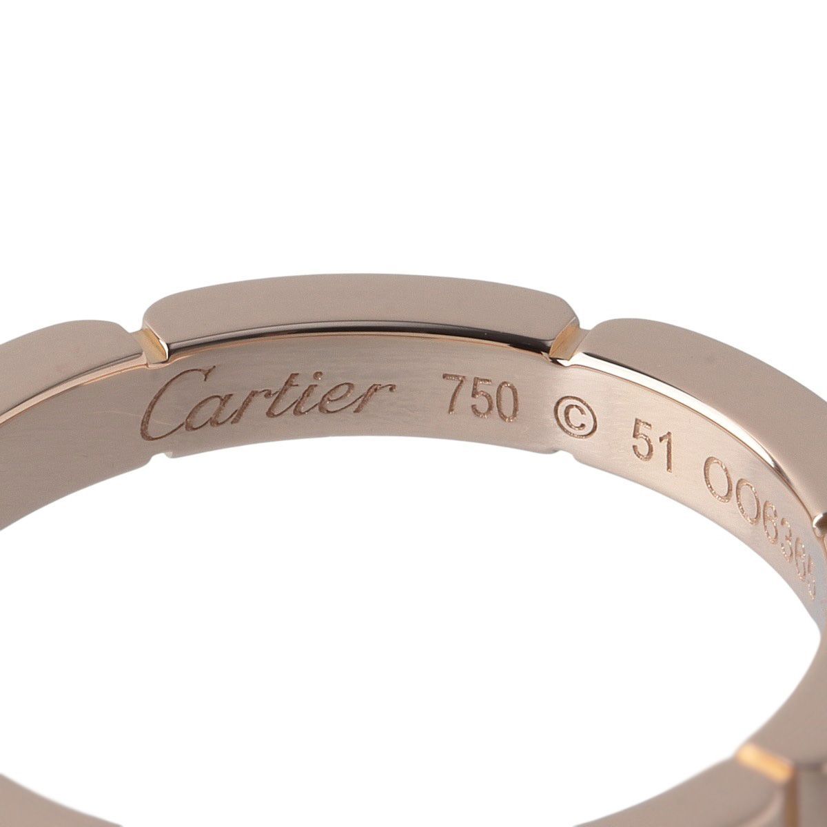 Cartier カルティエ 750 ダイヤモンド マイヨン パンテール リング カルティエ ダイヤ リング マイヨン パンテール #51 4PD 750PG 保証書