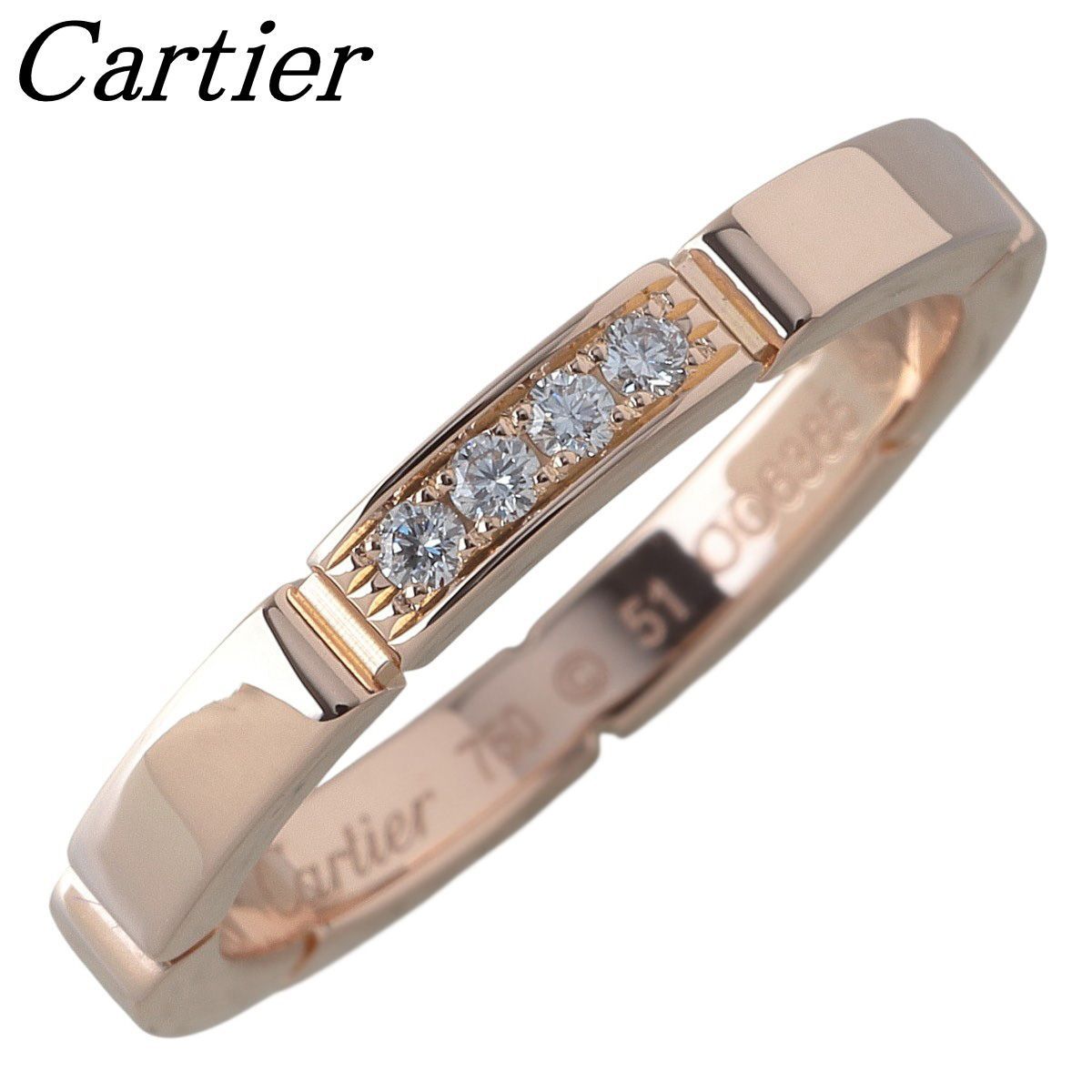 カルティエ マイヨン パンテール ウェディングリング 750WG 53号 CARTIER】マイヨン パンテール ウェディング リング (Cartier/指輪