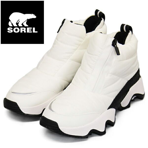 SOREL ソレル WMS NL 5044 キネティックインパクト パフィージップウォータープルーフブーツ レディース 125 SEA SALT BLACK SRL 144 US 6-約23.0 cm