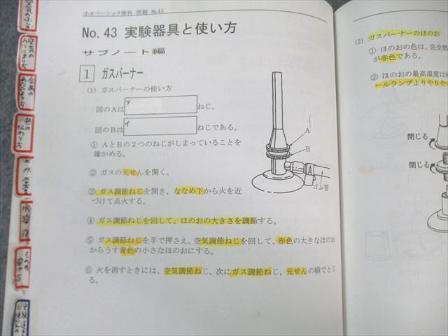 希学園 小4 ベーシック理科 オリジナルテキスト 問題編/解答編 第1分冊