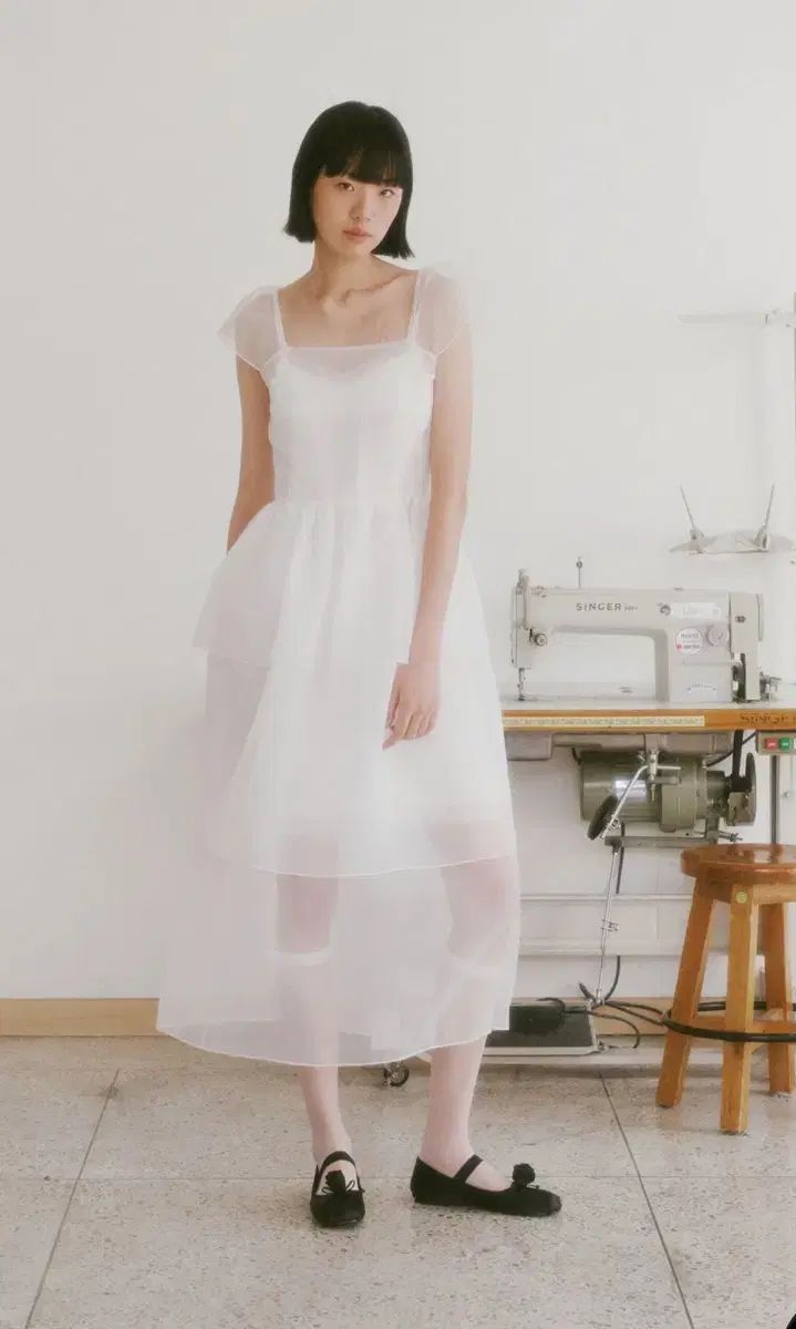 GANNI ピオニー ティアード ドレス