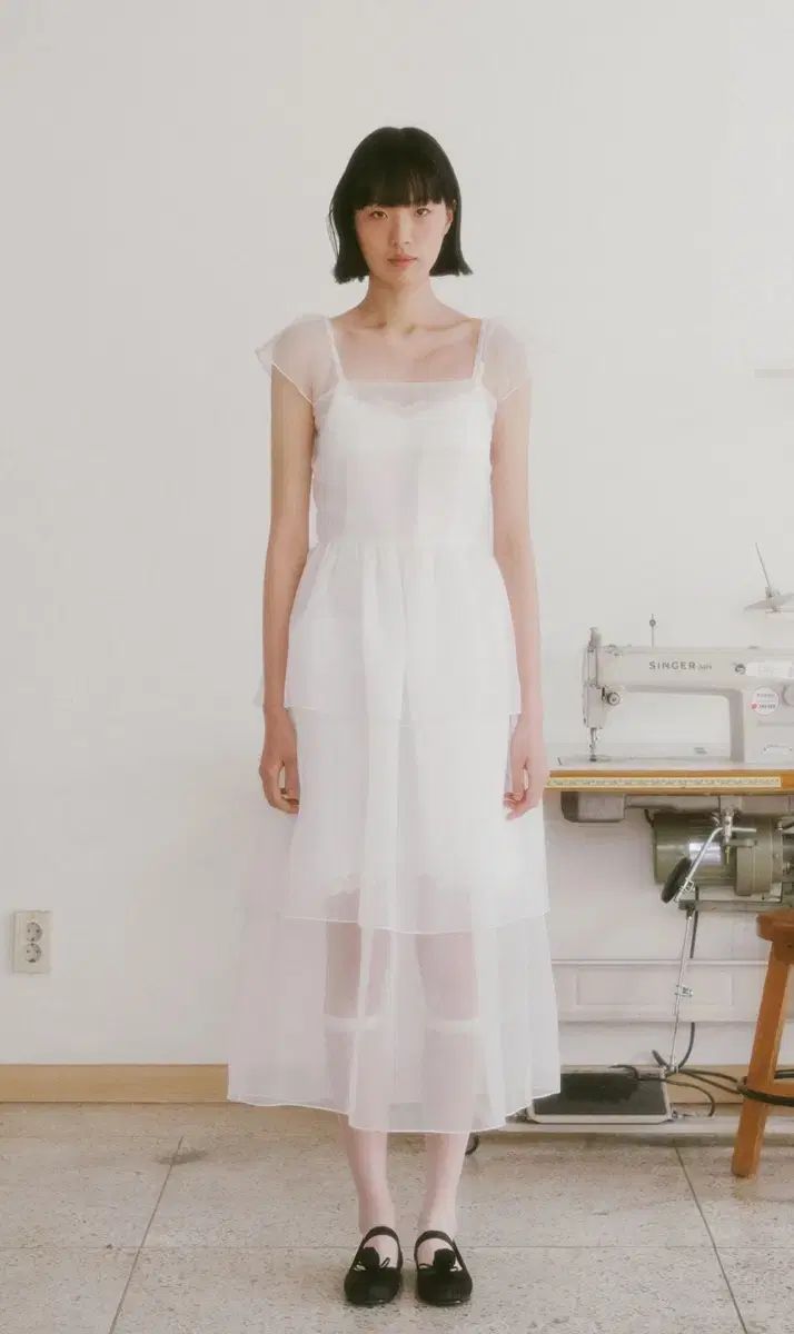 GANNI ピオニー ティアード ドレス