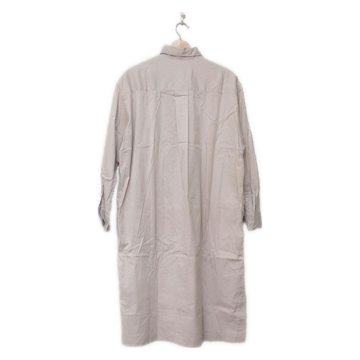 whim gazette ウィムガゼット ワンピース サイズF レディース - ライトグレー レギュラー 長袖 ひざ丈 シャツワンピ