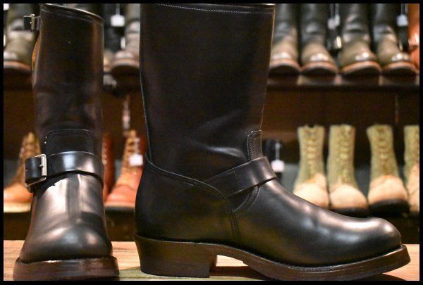 9D BUCO ブコ リアルマッコイズ 112-3581 4031 BA11010 エンジニア 黒 ブラック ホースハイド キャッツポウ ブーツ HOPESMORE FJ452