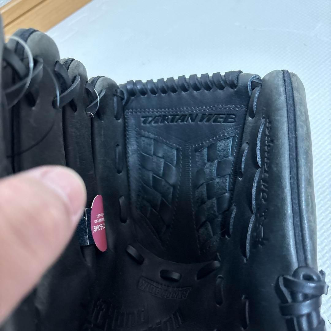 Mizuno 黒 ソフトボールグローブ BUWLEAGUE 左利き用