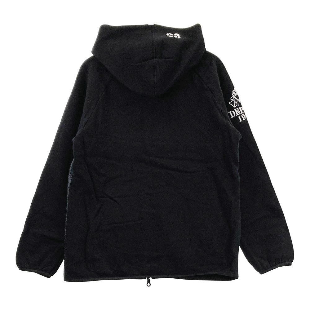 サイズ 2 23区GOLF ニジュウサンクゴルフ 中綿切替 長袖ジップパーカー ブラック系 ゴルフウェア レディース ストスト