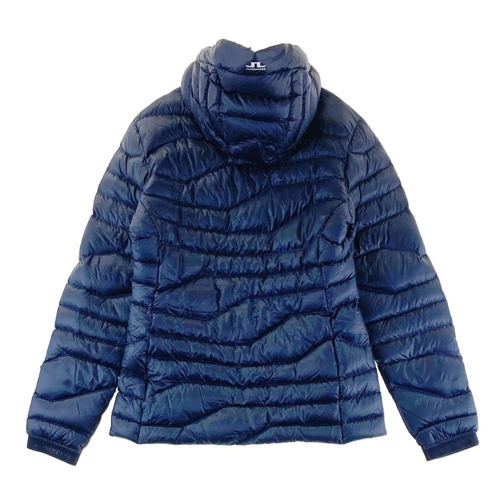 サイズ S J. ジェイリンドバーグ 072-53017 フード付 ダウンジャケット ネイビー系 ゴルフウェア レディース ストスト