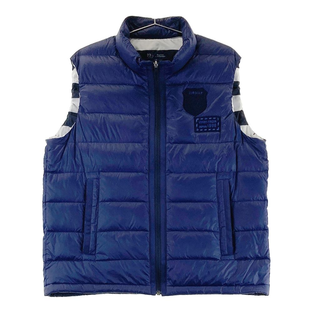 サイズ L 23区GOLF ニジュウサンクゴルフ ダウン ジップベスト ネイビー系 240101540516 ゴルフウェア メンズ ストスト