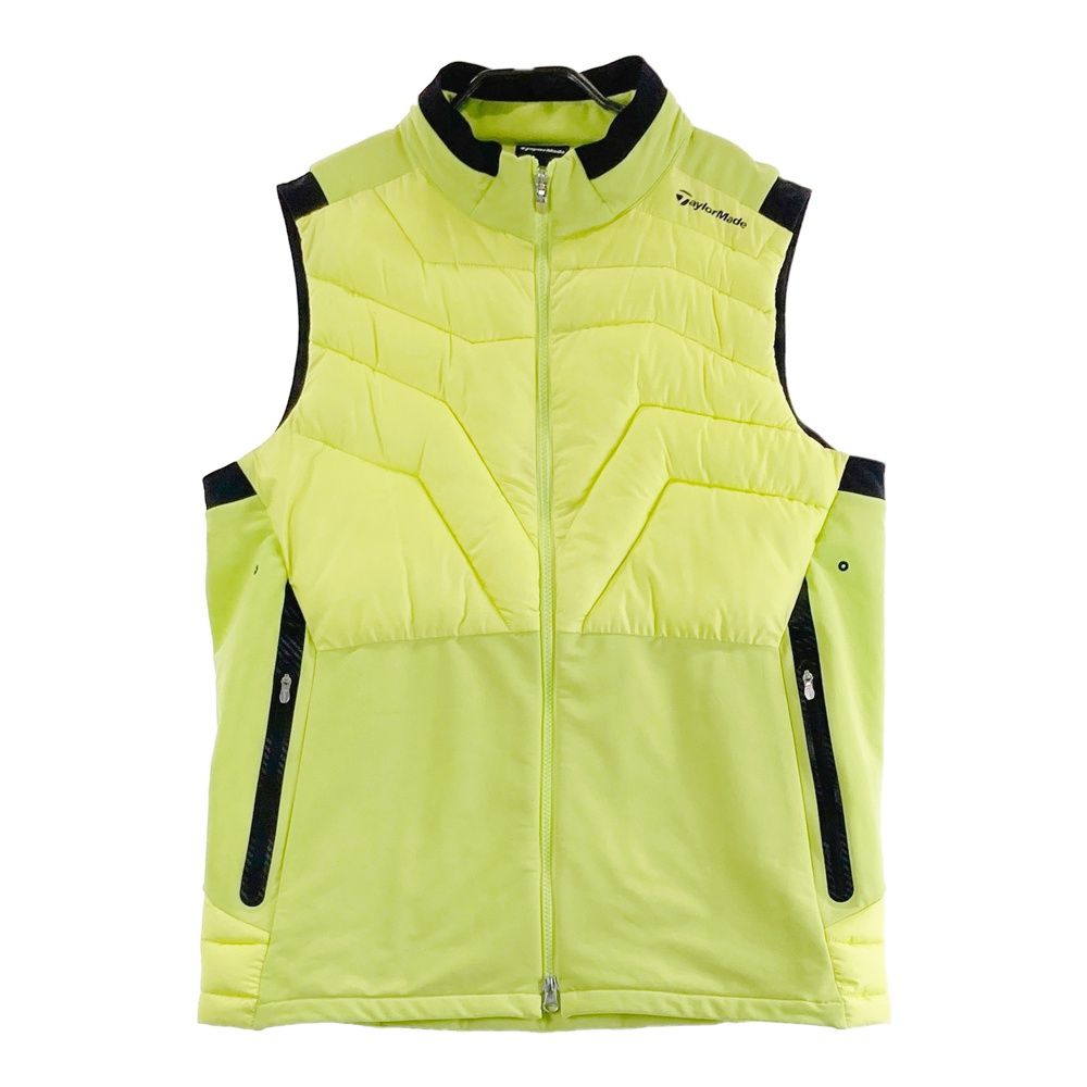 サイズ O TAYLOR MADE テーラーメイド 中綿切替 裏起毛 ジップベスト イエロー系 240101557152 ゴルフウェア メンズ ストスト