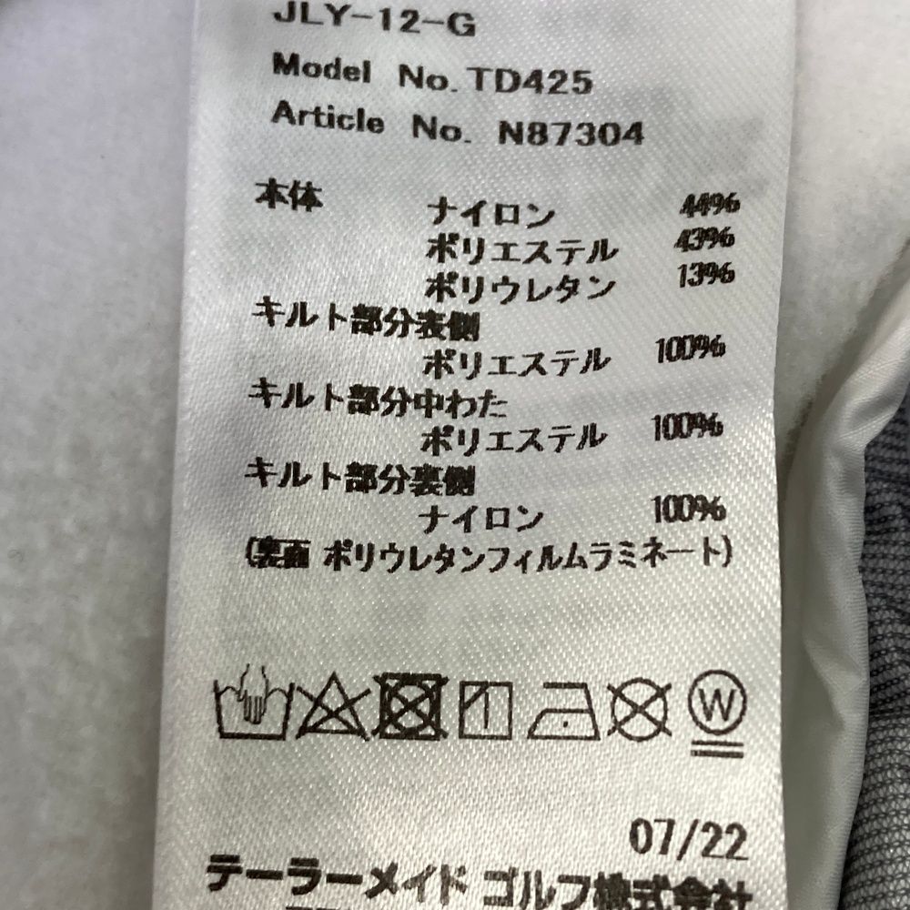 菱*国様 TAYLORMADE グレーに近いホワイト　ベスト　Ｌ TAYLORMADE グレーに近いホワイト ベスト L