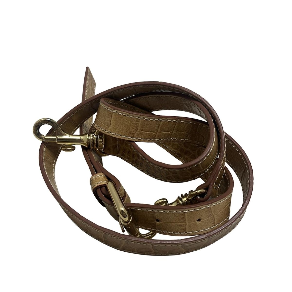  IACUCCI イアクッチ トートバッグ - ブラウン×ダークブラウン×マルチ 型押し加工 レザー トートバッグ バッグ