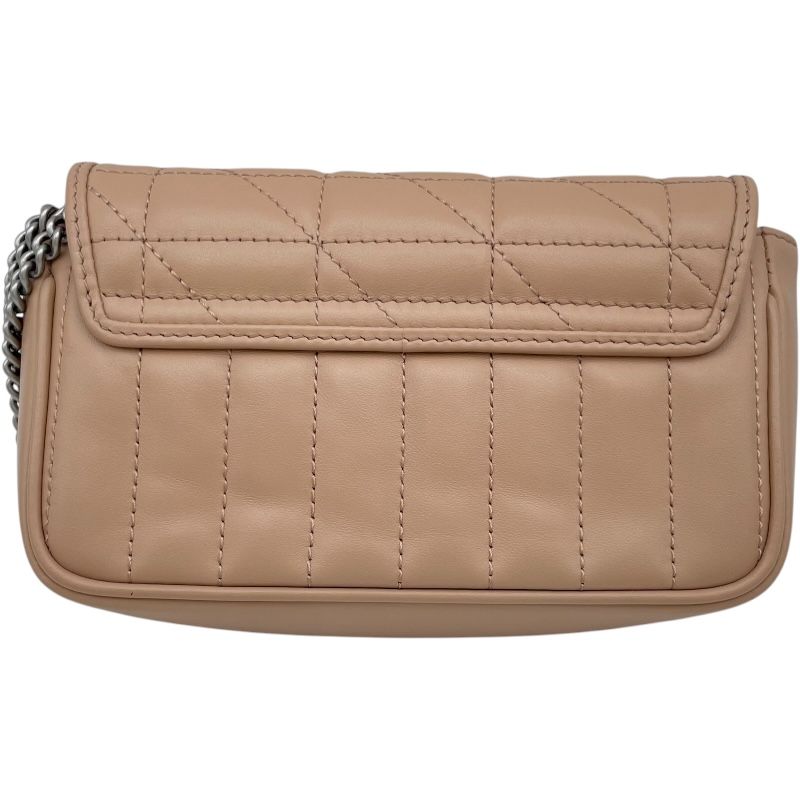 グッチ GUCCI GGマーモント ショルダー 476433 ピンクベージュ シルバー金具 レザー レディース ショルダーバッグ