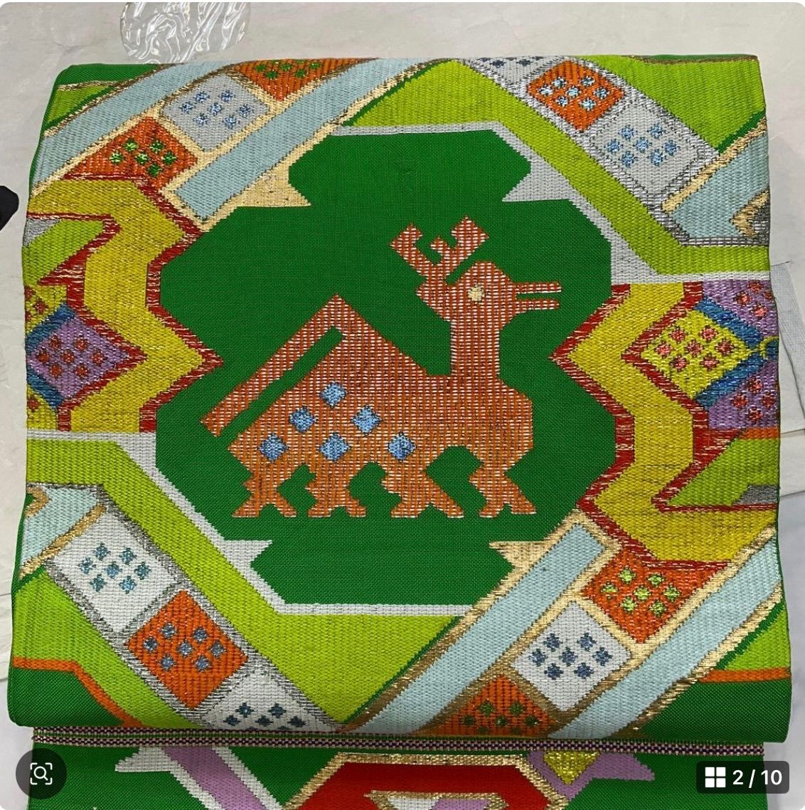 kimono one kimonoarisa 厳選 龍村平蔵 有栖川模様 正絹 長尺 434.5㎝ 袋帯 龍村平蔵龍村美術龍村晋たつむら着物着物帯小紋普段着名古屋帯