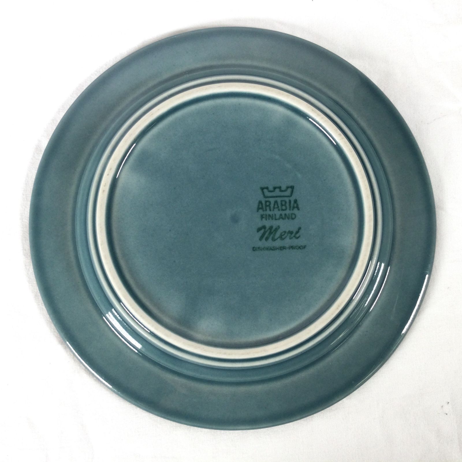 1411 ARABIA アラビア Meri メリ プレート 約 17cm 食器 陶磁器 お皿 コレクション 北欧 ⑤