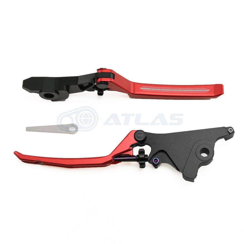 APEXX 6型 CYGNUS GRYPHUS シグナス グリファス グリフィス BW S 125 UBS パーキングストップ付アジャスタブル ブレーキレバーセット 鍛造 レッド