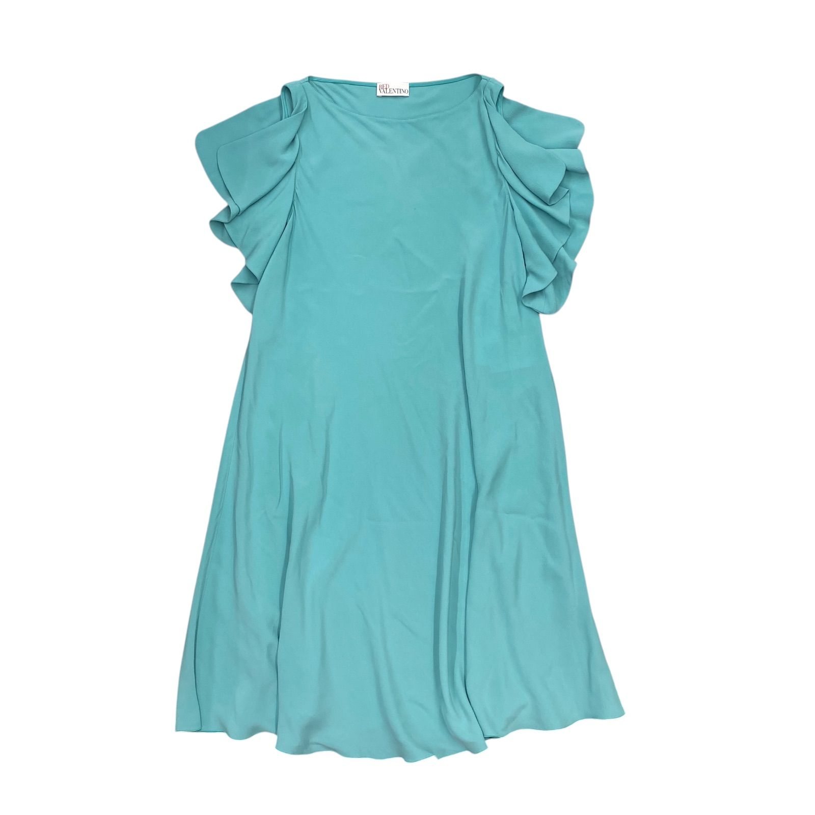 ☆EM1131 RED VALENTINO ヴァレンティノ ワンピース サイズ40 ブルー 