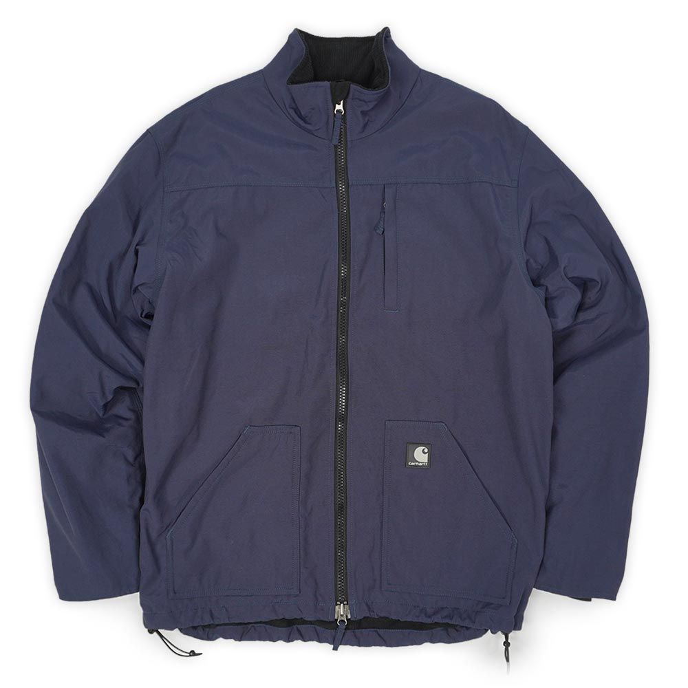 カーハート Carhartt 00s Y2K フリースライナー ナイロンワークジャケット J199 BLS ナイロンフリースラインドジャケット ダック Extreme USA ヴィンテージ 古着 ネイビー ブルー M