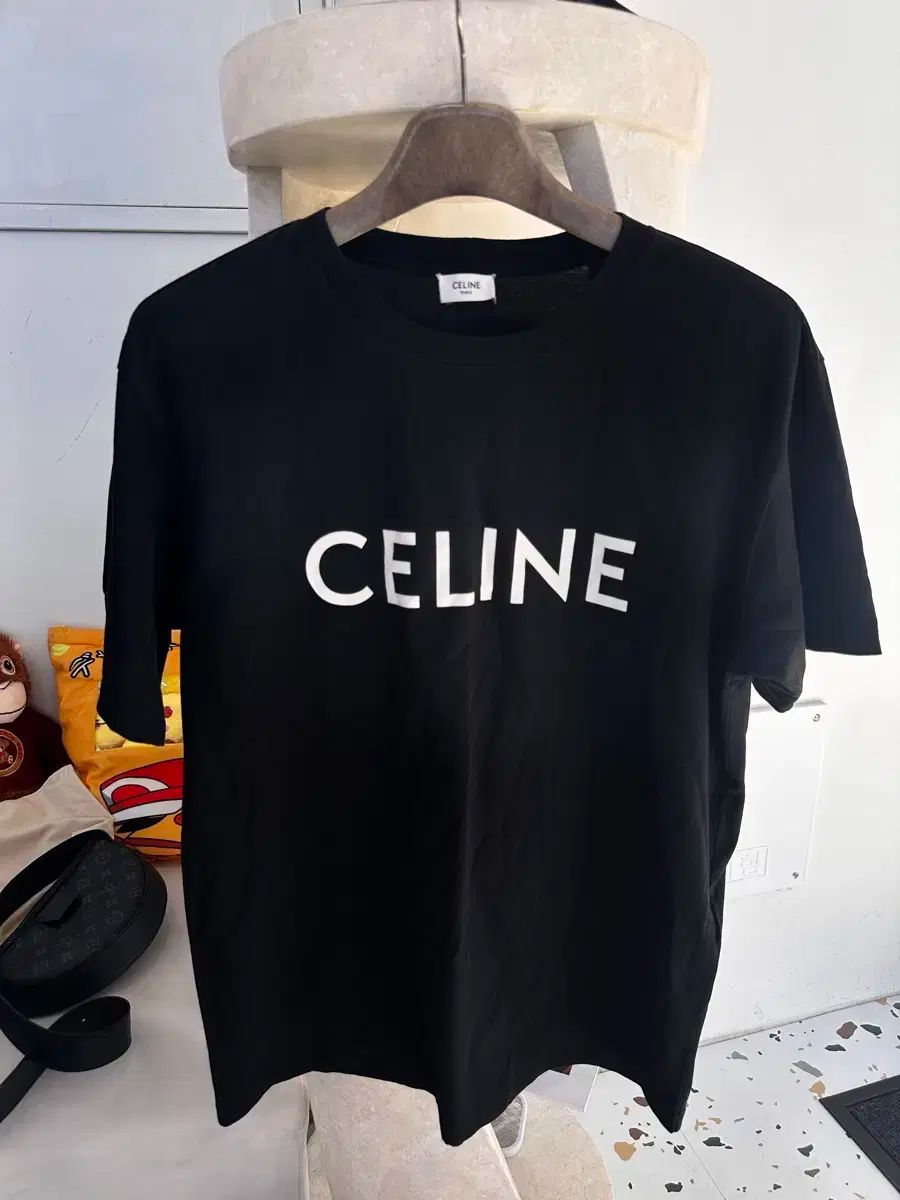 Celine セリーヌ ロゴ 半袖T m