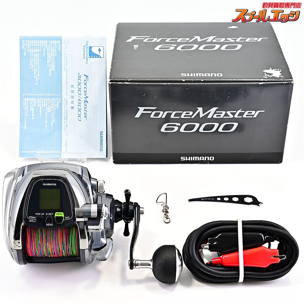 シマノ フォースマスター 6000 使用距離116.8km 使用233.5時間 PEラインYGK10号300m装着 SHIMANO FORCE MASTER m42939