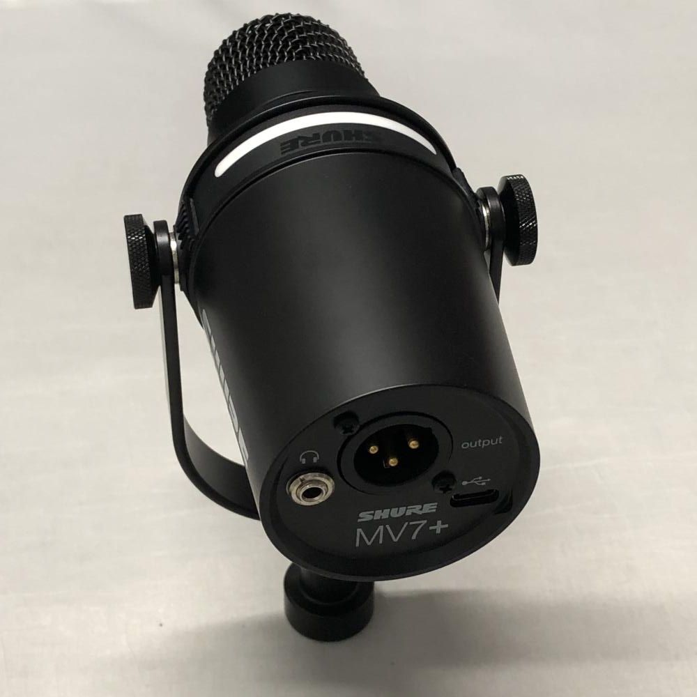 中古】SHURE シュア MV7+ ポッドキャストマイクロホン ブラック