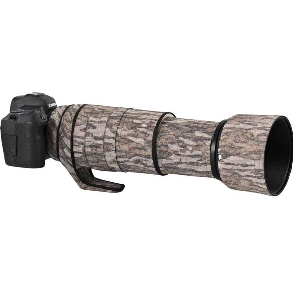 ROLANPRO 防水レンズカバー 適合するCanon RF 100-500mm F 4.5-7.1 L用 USMコートレンズ保護スリーブケース- 28 荒野迷彩防水