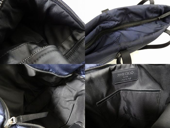 ジミーチュウ トートバッグ □ BALFOUR バルフォア ナイロン レザー