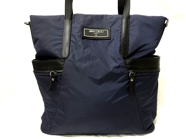 ジミーチュウ トートバッグ □ BALFOUR バルフォア ナイロン レザー