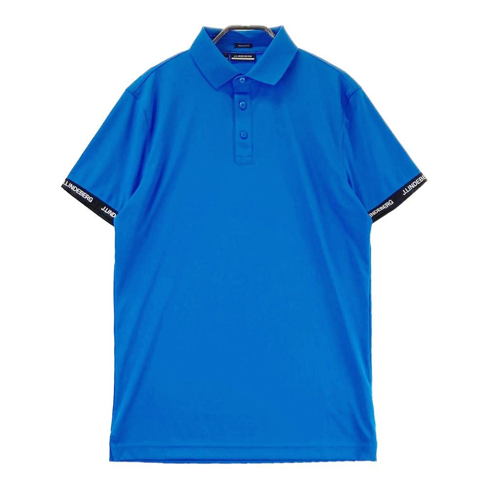 サイズ S J ジェイリンドバーグ 071 26453 半袖ポロシャツ ブルー系 ゴルフウェア メンズ ストスト