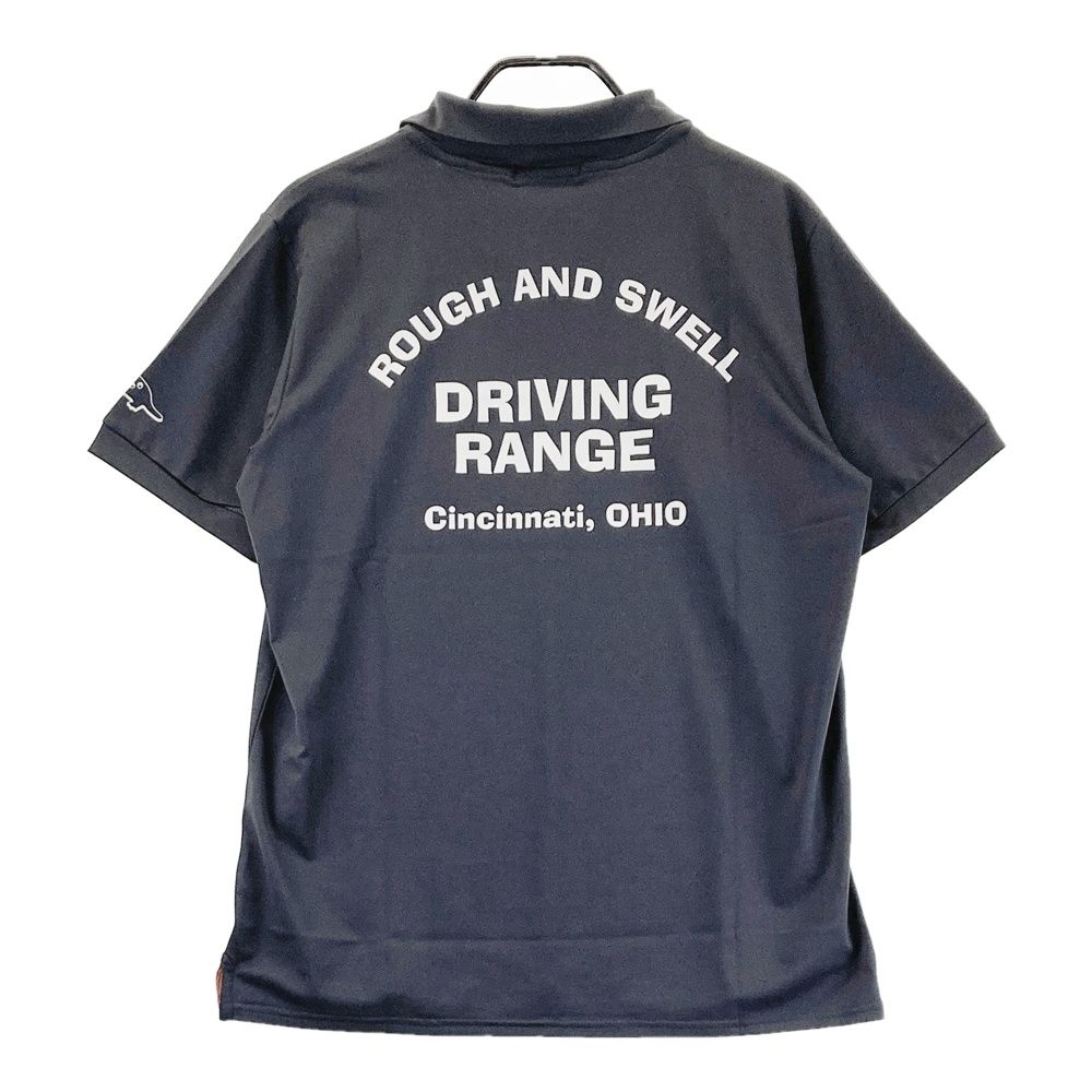 サイズ L ROUGH SWELL ラフアンドスウェル RSM 23034 半袖スキッパーポロシャツ グレー系 ゴルフウェア メンズ ストスト