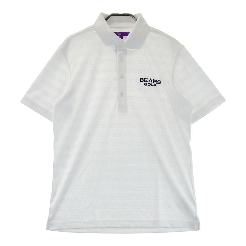 サイズ L BEAMS GOLF ビームスゴルフ 半袖ポロシャツ ホワイト系 240101550490 ゴルフウェア メンズ ストスト
