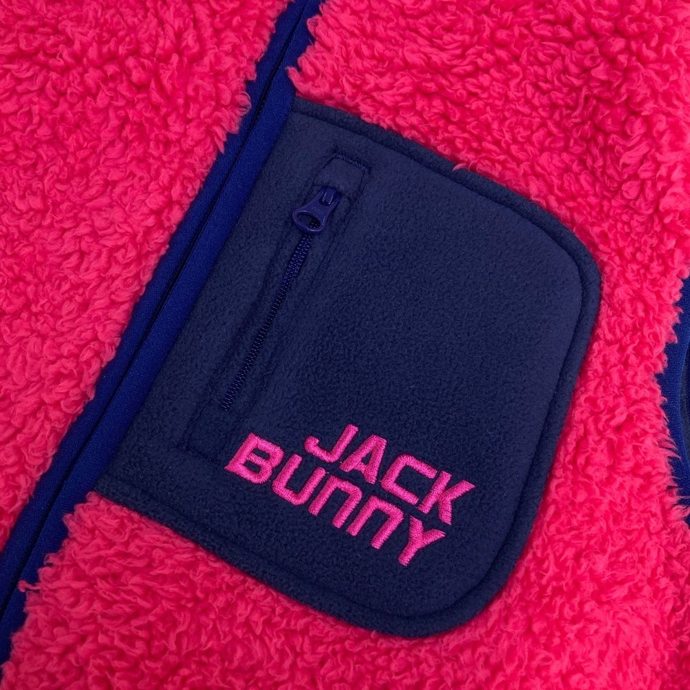 サイズ：150 JACK BUNNY ジャックバニー ボアジップベスト ジュニア